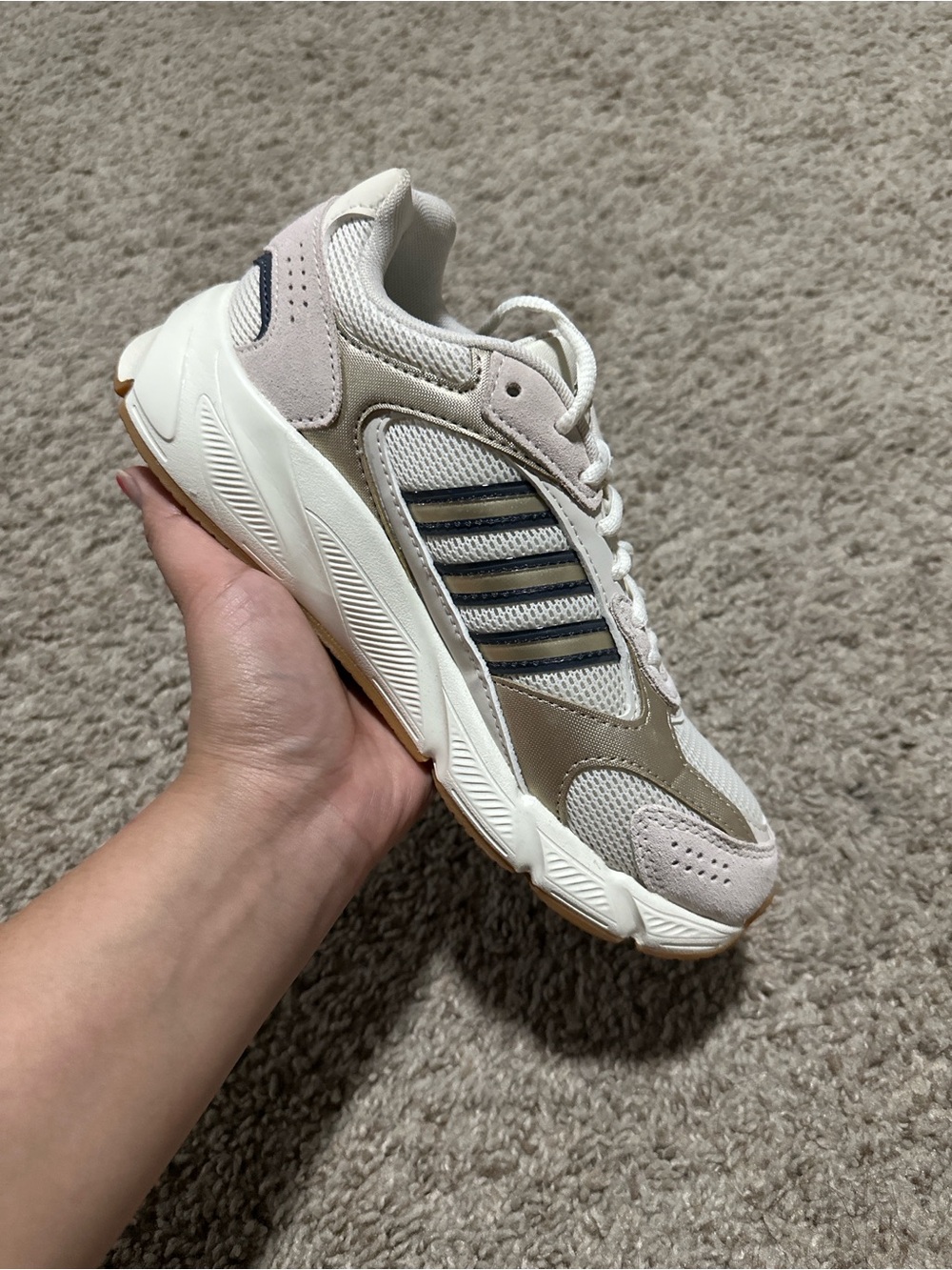 Adidas Women’s Neutral Tone Athletic Sneakers - Cream/Tan